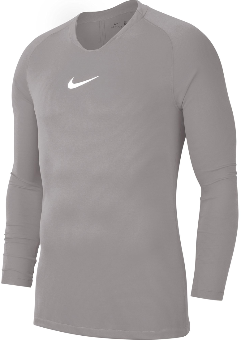 Nike Park First Layer Kinder Langarm Shirt pewter grey-weiß