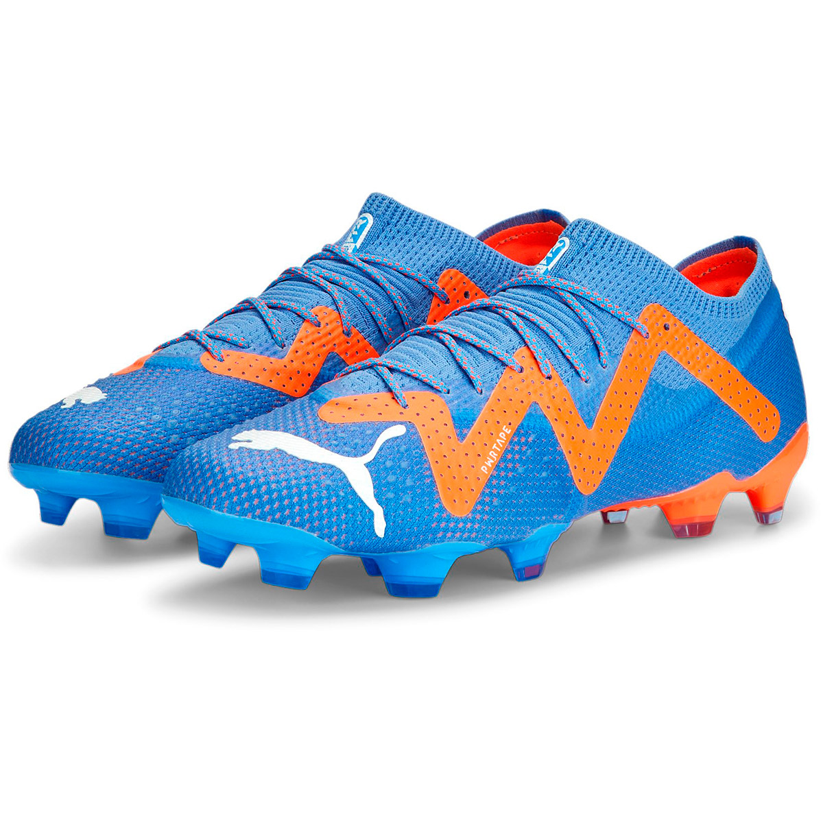 Puma Fußballschuh FG/AG Future Ultimate Low blau-orange-weiß