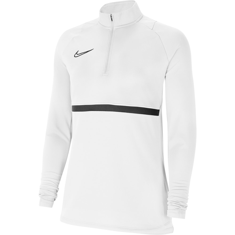 Nike Damen Langarm Drill Top Academy 21 weiß-schwarz