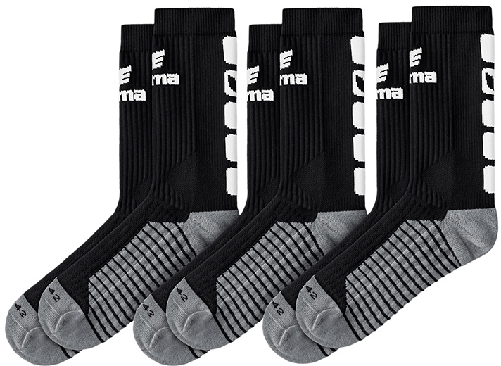 Erima Classic 5-C 3er-Pack Socken schwarz-weiß