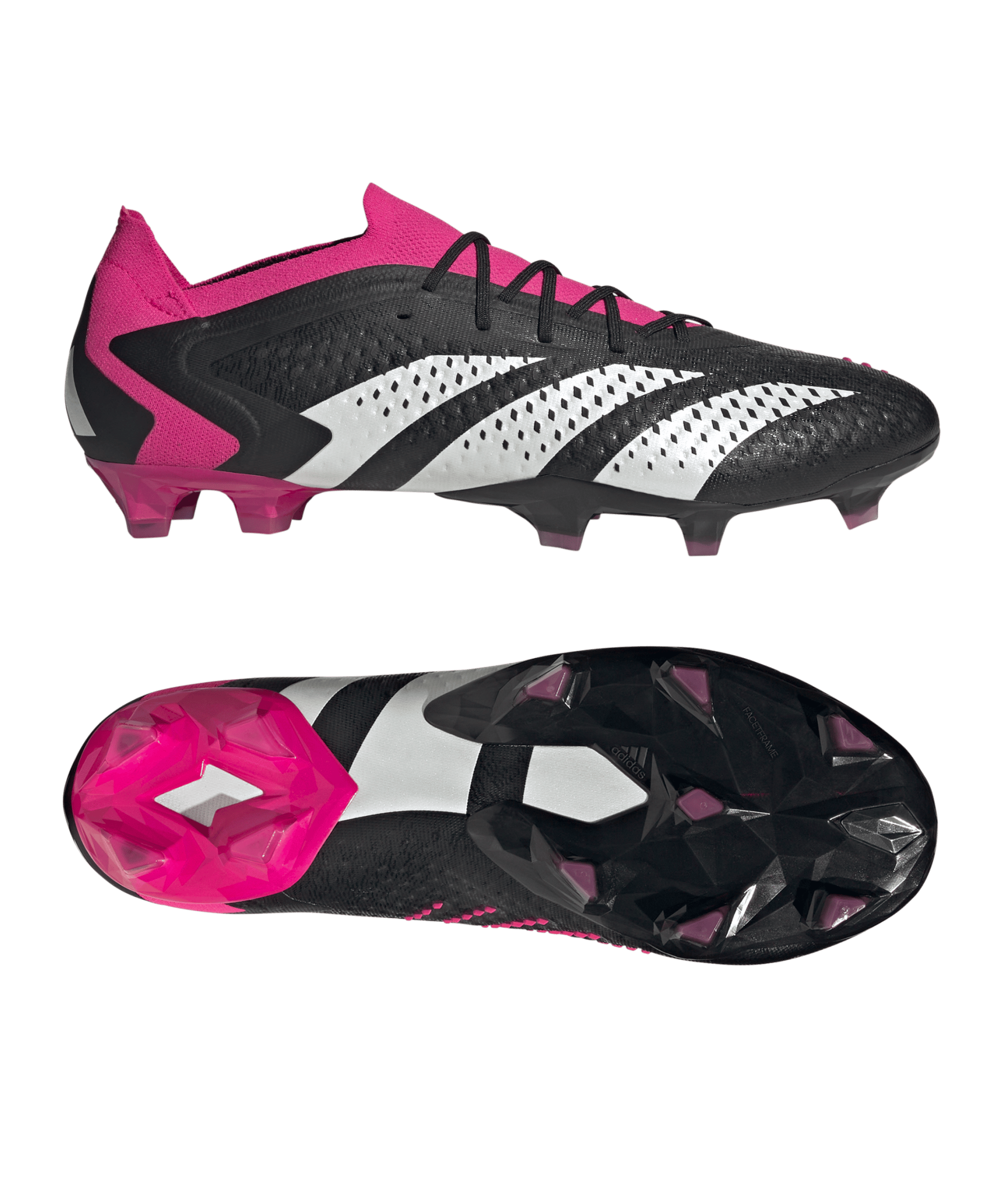 Adidas Fußballschuh Predator Accuracy.1 L FG Own Your Football Schwarz Weiss Pink