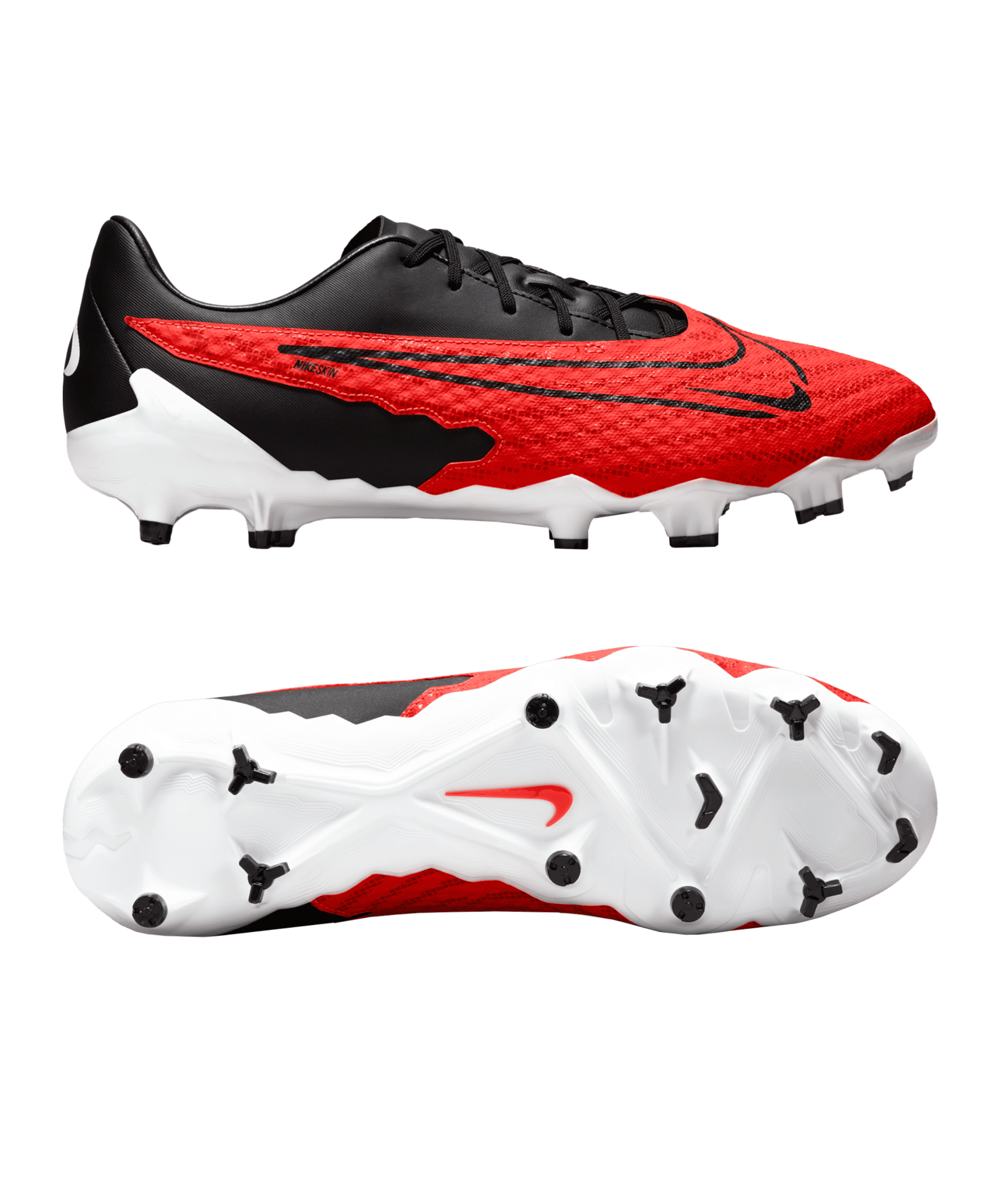 Nike Fußballschuh Phantom GX Academy FG/MG Ready rot schwarz weiß