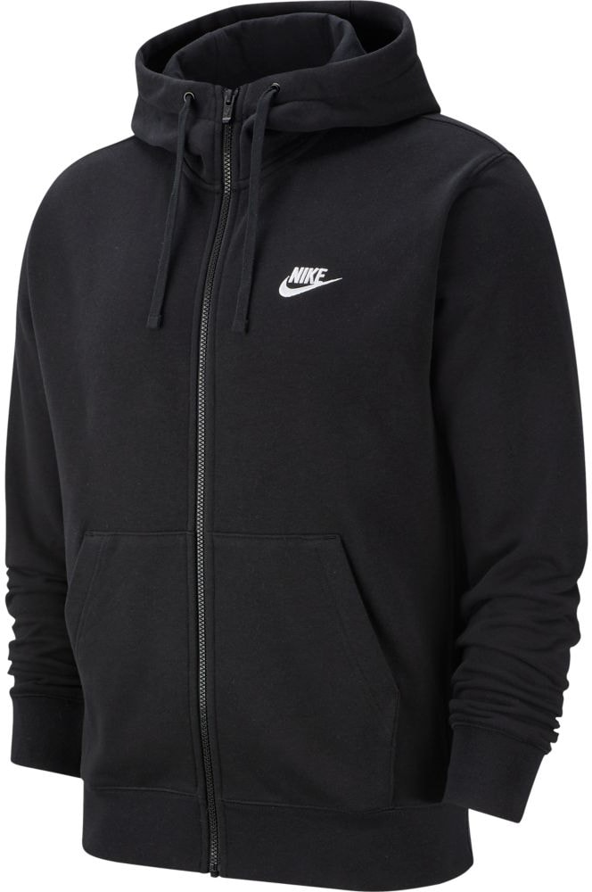 Nike Sportswear Club Herren FZ Hoodie schwarz-weiß