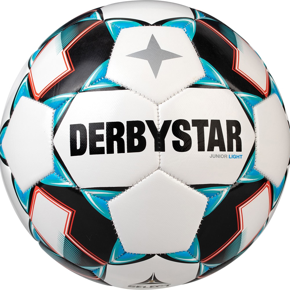 Derbystar Fußball Junior Light weiß-grün-schwarz