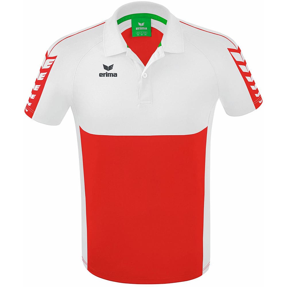 Erima Herren Polo Shirt Six Wings rot-weiß