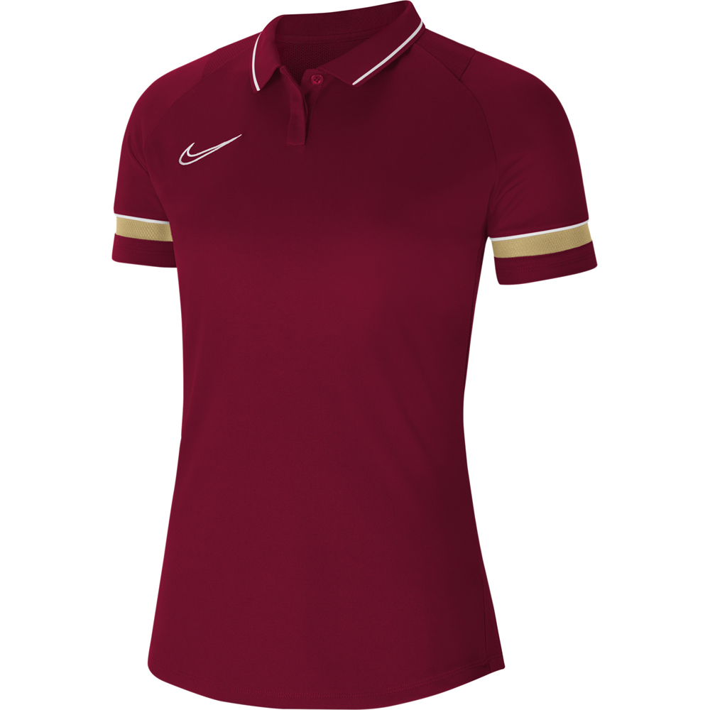 Nike Damen Poloshirt Academy 21 rot-gold