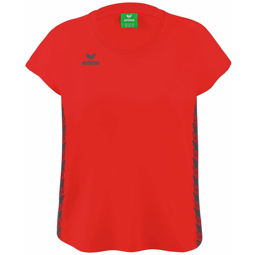 Erima Damen T-Shirt Essential Team rot-grau