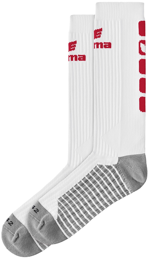 Erima Classic 5-C Socken lang weiß-rot