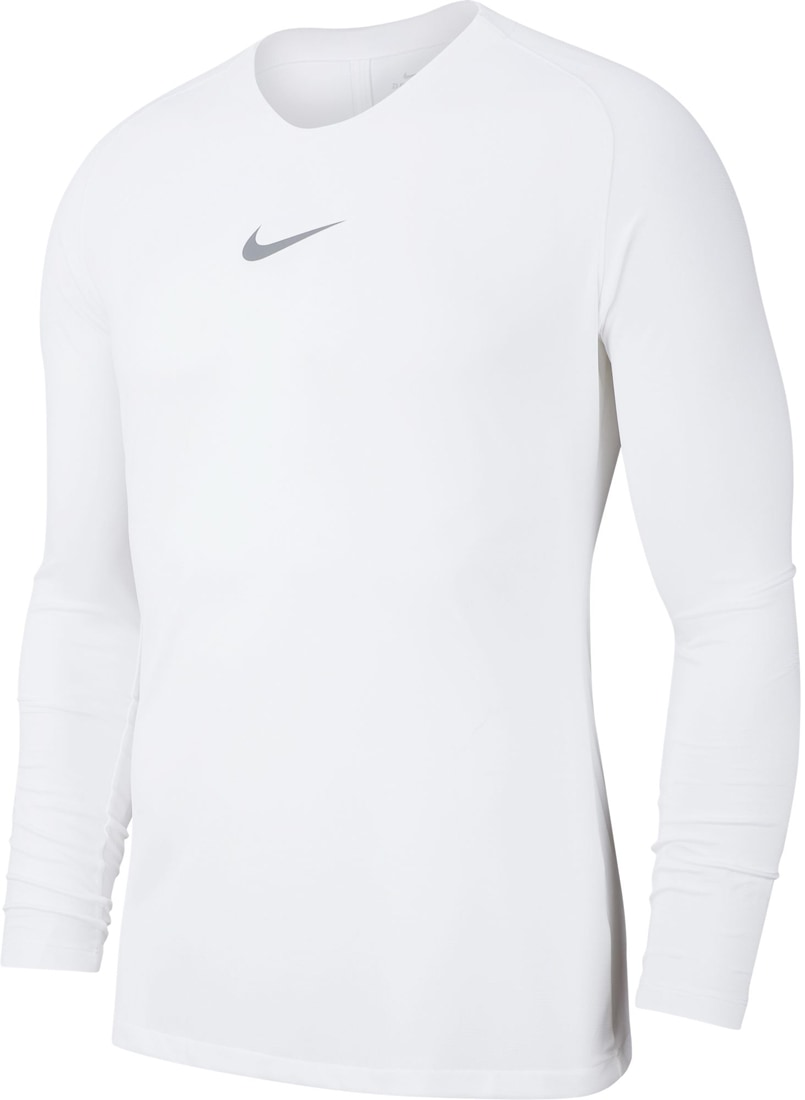 Nike Park First Layer Langarm Shirt weiß-cool grey