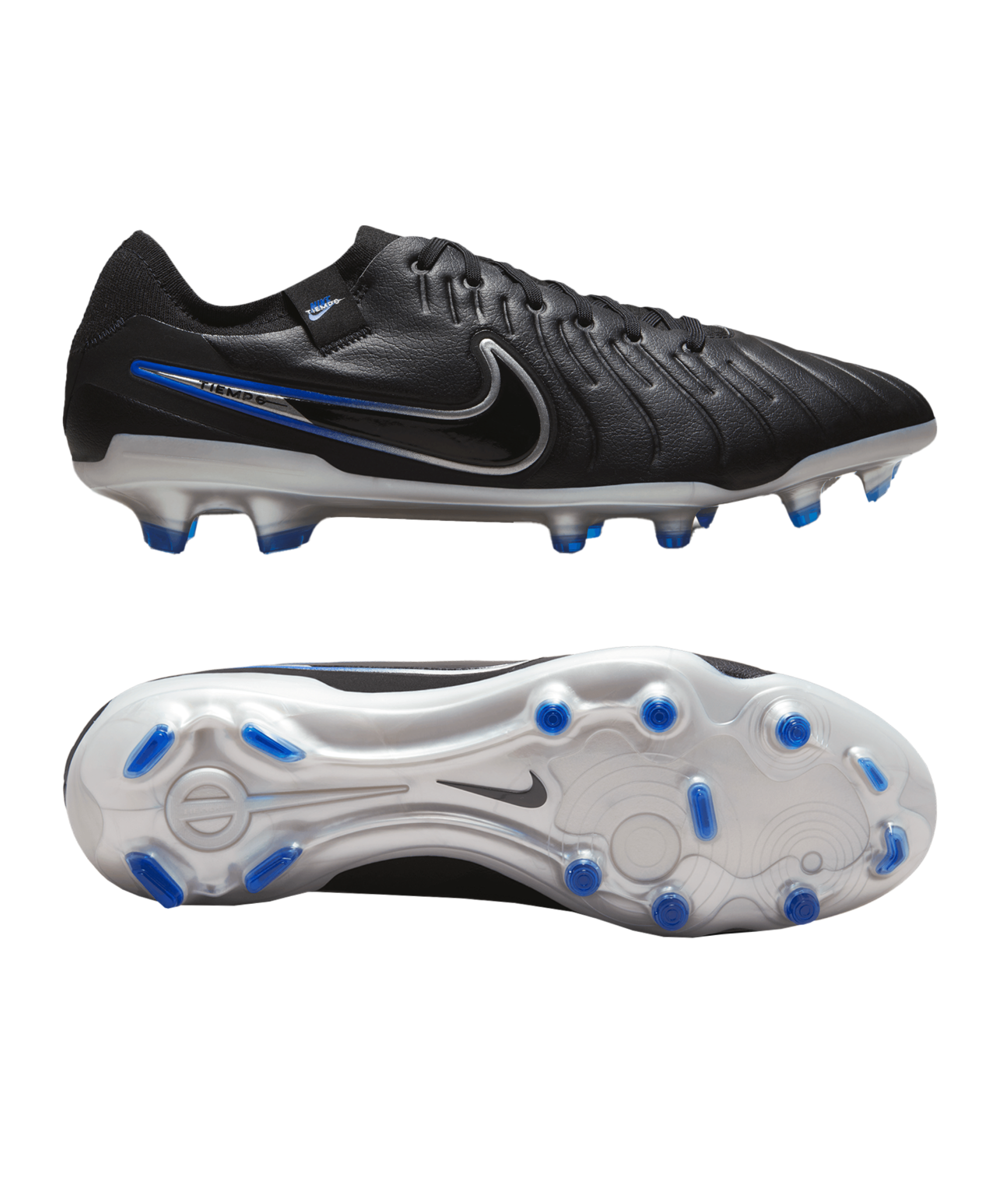 Nike Fußballschuh Tiempo Legend X Pro FG Shadow schwarz silber blau