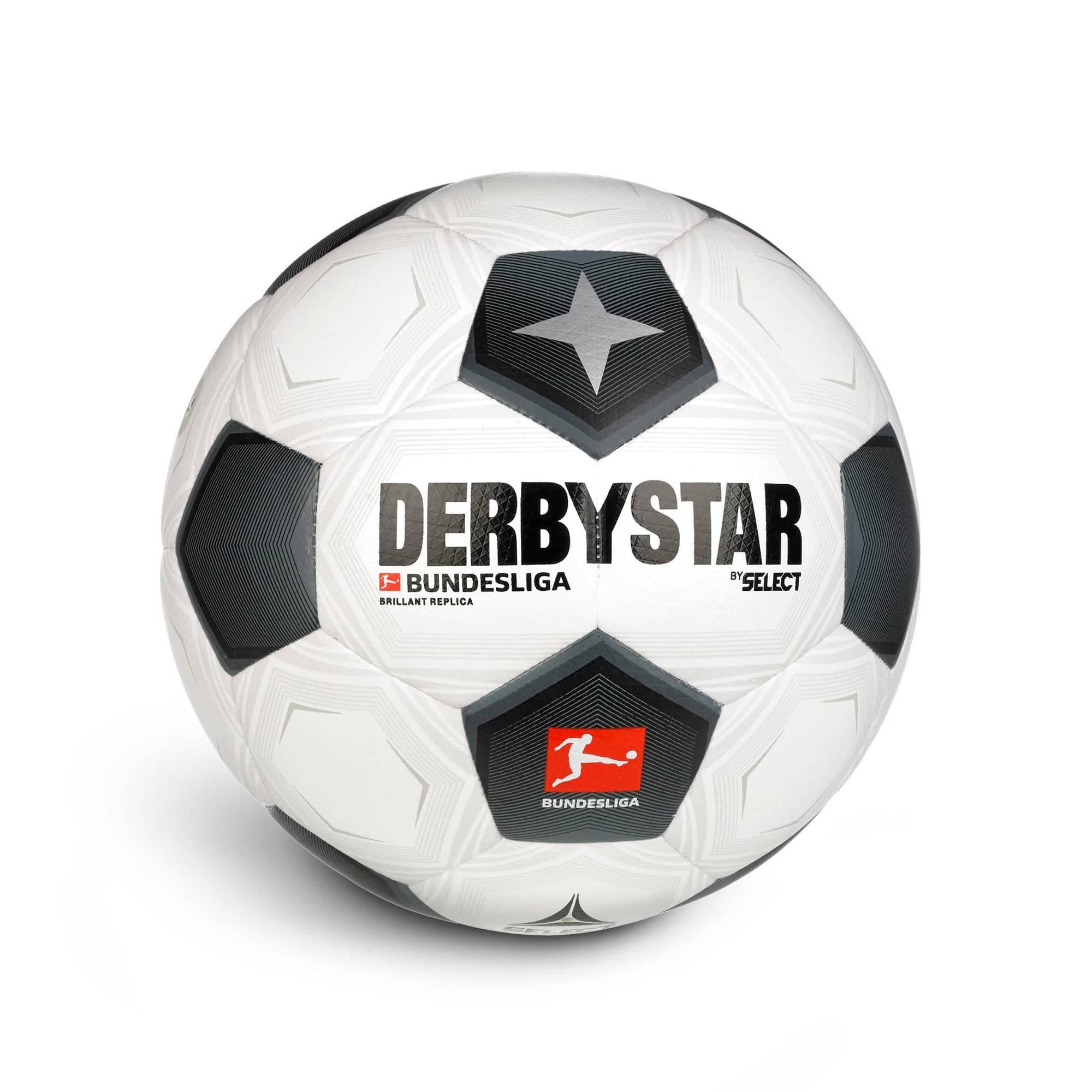 Derbystar Bundesliga Brillant Replica Classic v23 Trainingsball Weiss Schwarz F023