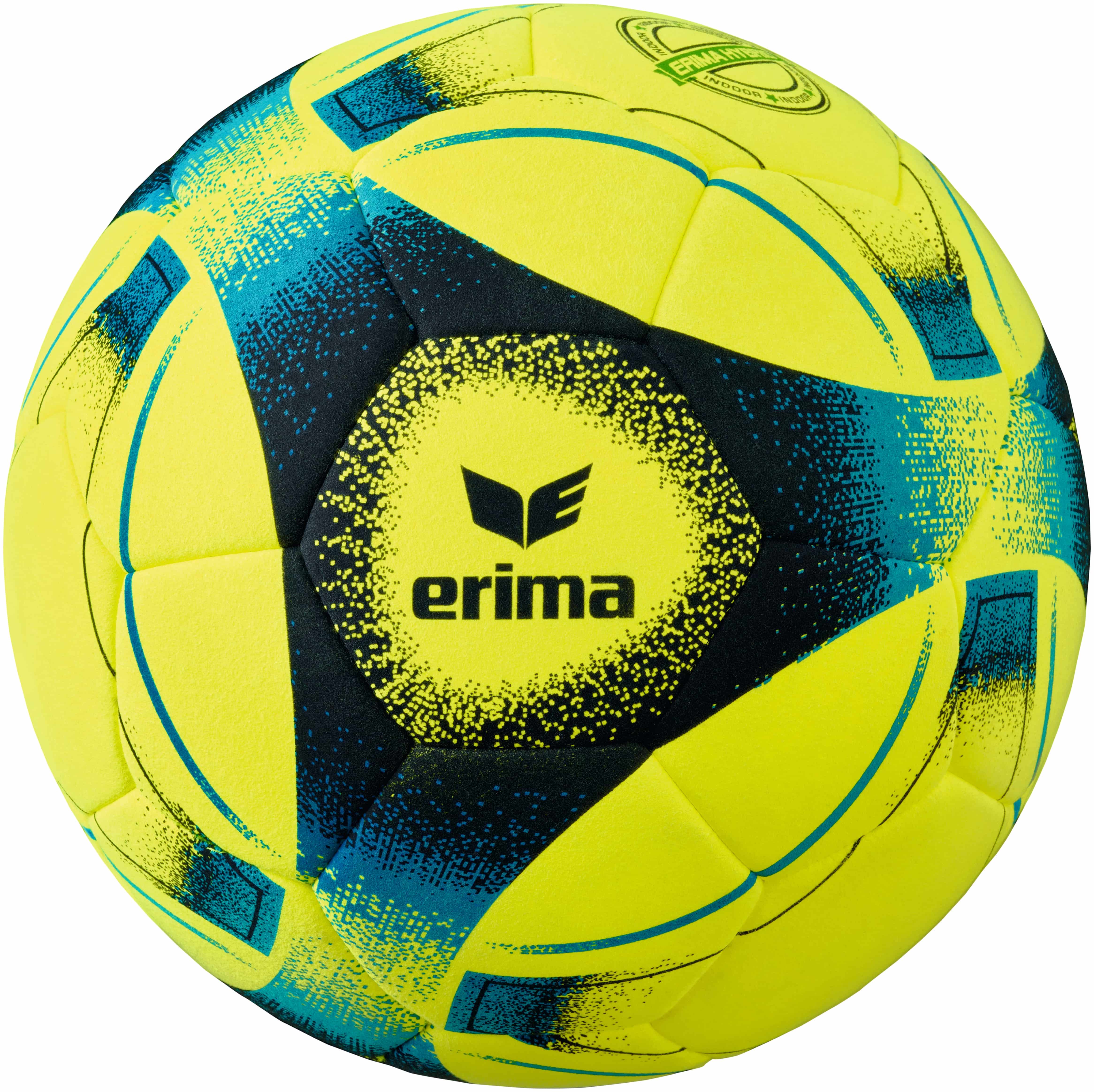 Erima Hybrid Indoor Fußball gelb-blau-schwarz