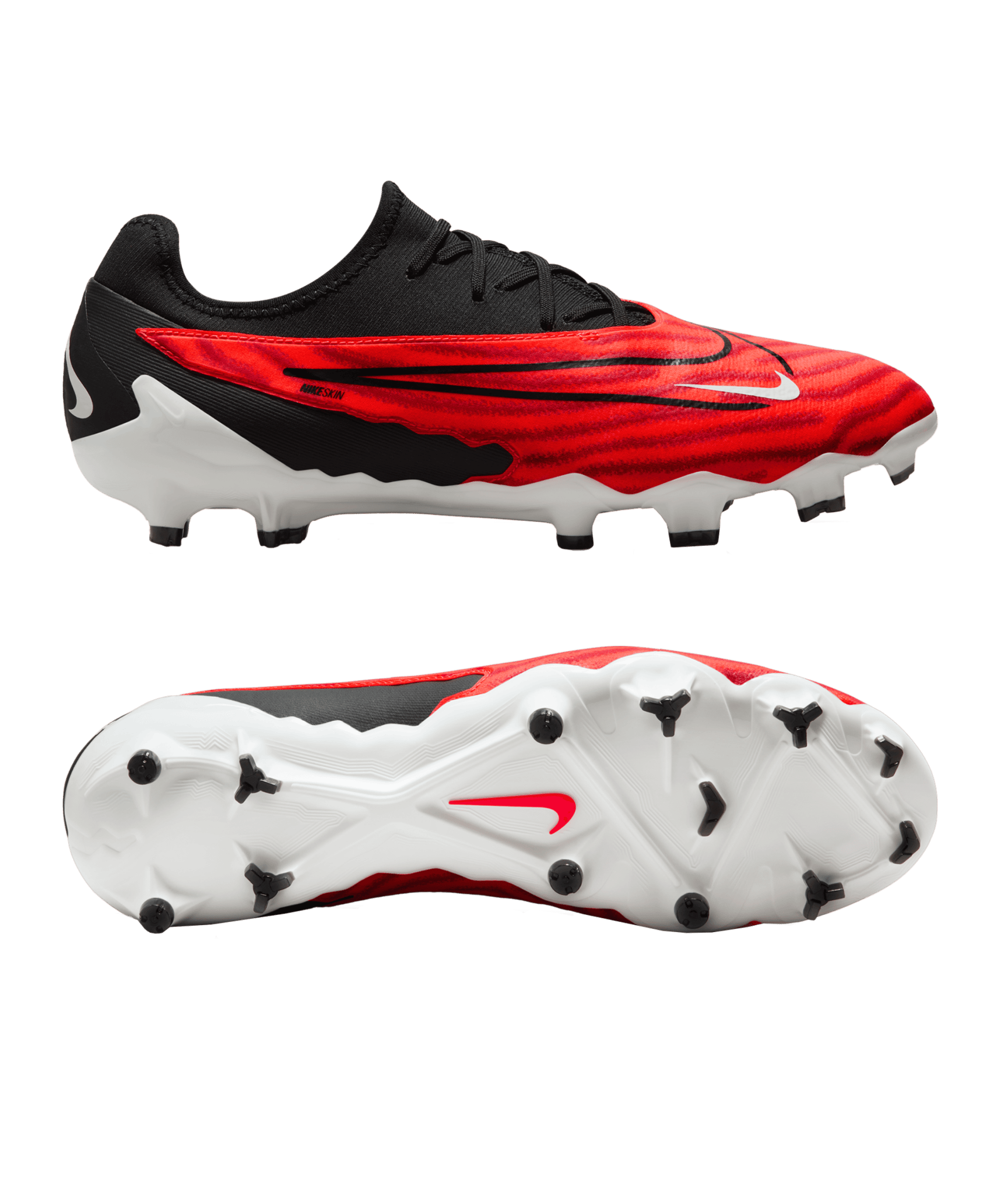 Nike Fußballschuh Phantom GX Pro FG Ready rot schwarz weiß